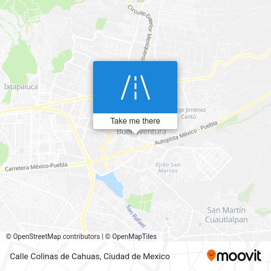 Mapa de Calle Colinas de Cahuas