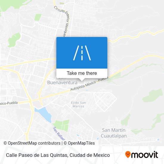 Mapa de Calle Paseo de Las Quintas