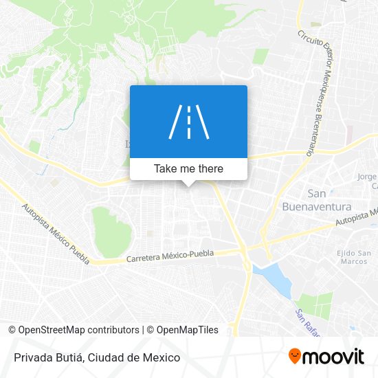 Privada Butiá map
