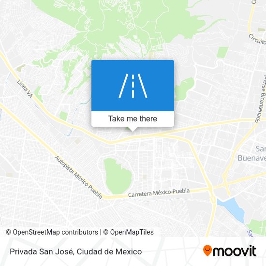 Mapa de Privada San José
