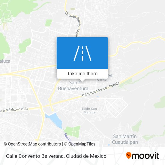 Mapa de Calle Convento Balverana