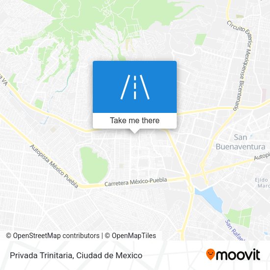 Privada Trinitaria map