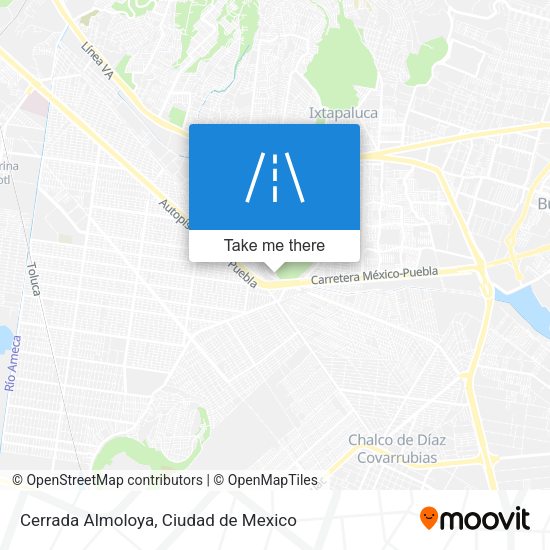 Mapa de Cerrada Almoloya