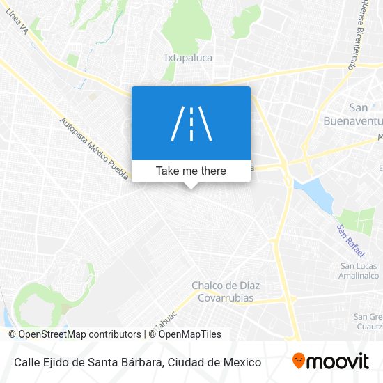 Mapa de Calle Ejido de Santa Bárbara