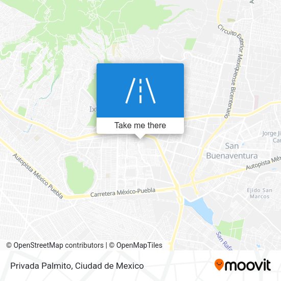 Privada Palmito map