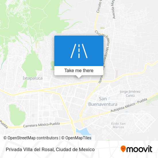 Mapa de Privada Villa del Rosal