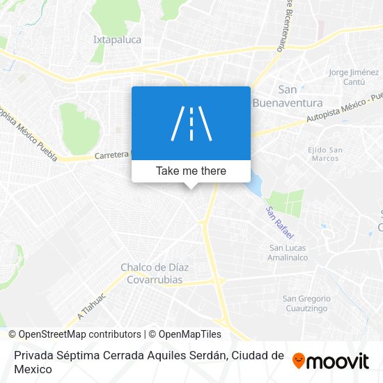 Privada Séptima Cerrada Aquiles Serdán map