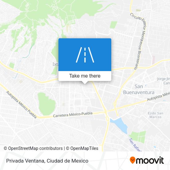 Privada Ventana map