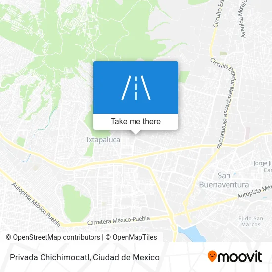 Privada Chichimocatl map