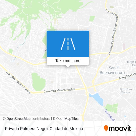 Privada Palmera Negra map