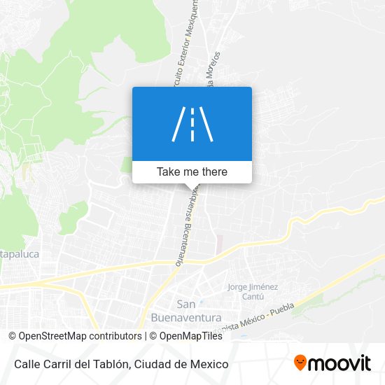 Mapa de Calle Carril del Tablón