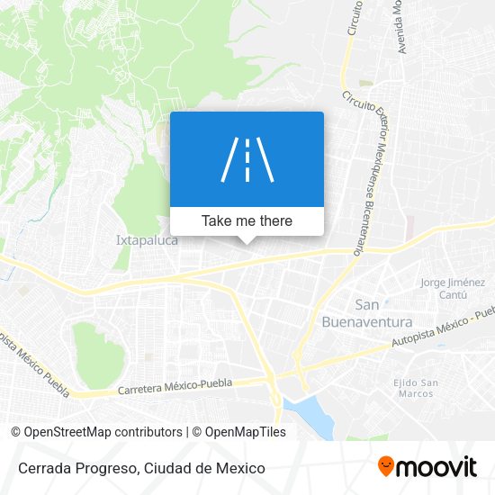 Mapa de Cerrada Progreso