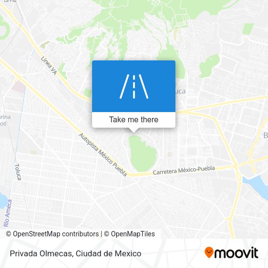 Privada Olmecas map