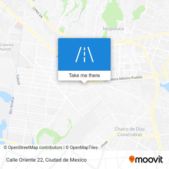 Mapa de Calle Oriente 22