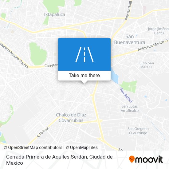 Cerrada Primera de Aquiles Serdán map
