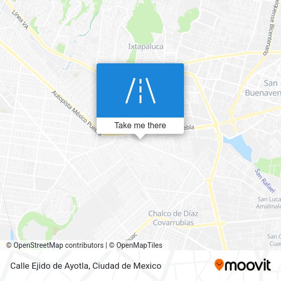 Mapa de Calle Ejido de Ayotla