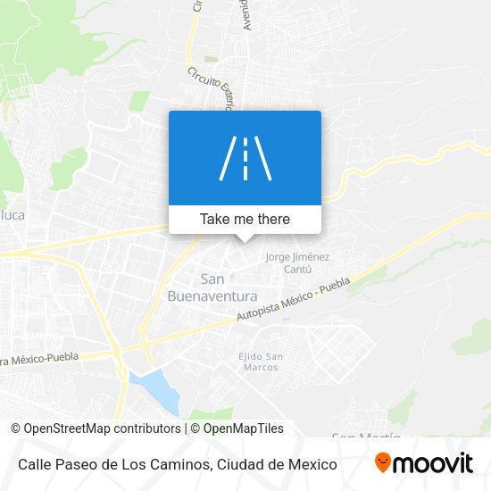 Mapa de Calle Paseo de Los Caminos