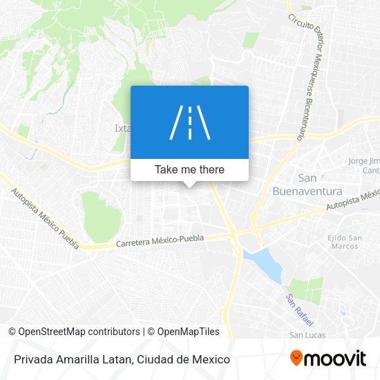Mapa de Privada Amarilla Latan