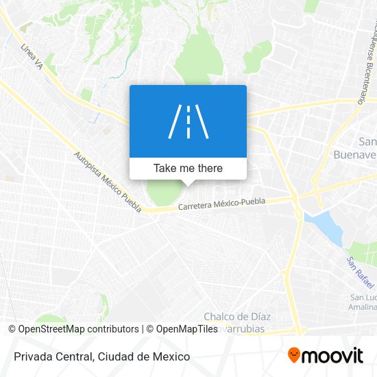 Privada Central map