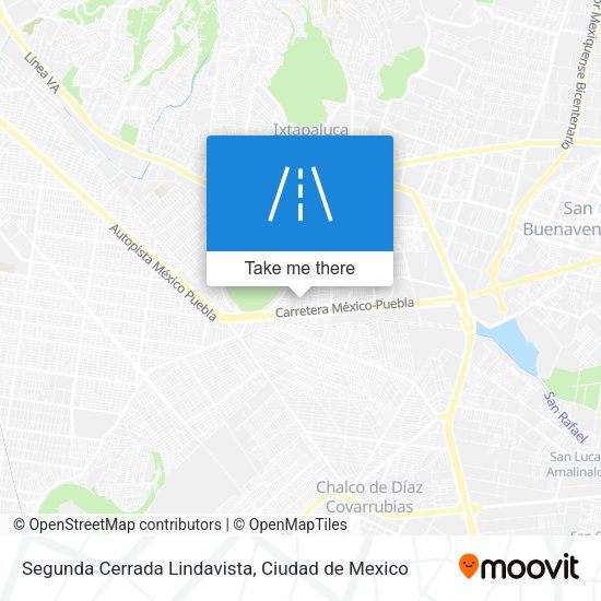 Segunda Cerrada Lindavista map