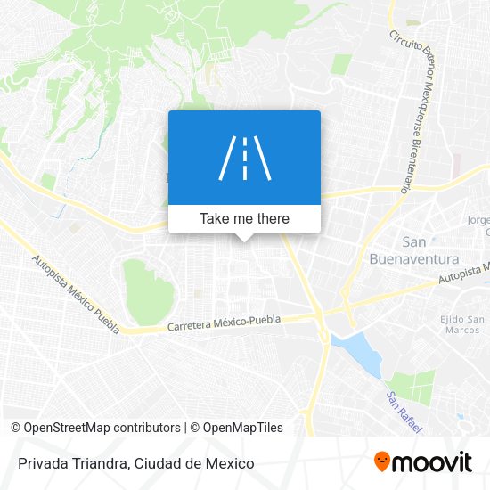 Privada Triandra map