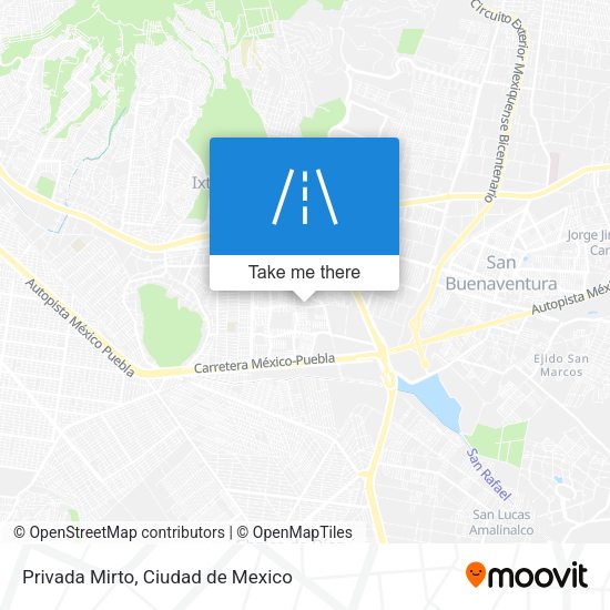 Privada Mirto map