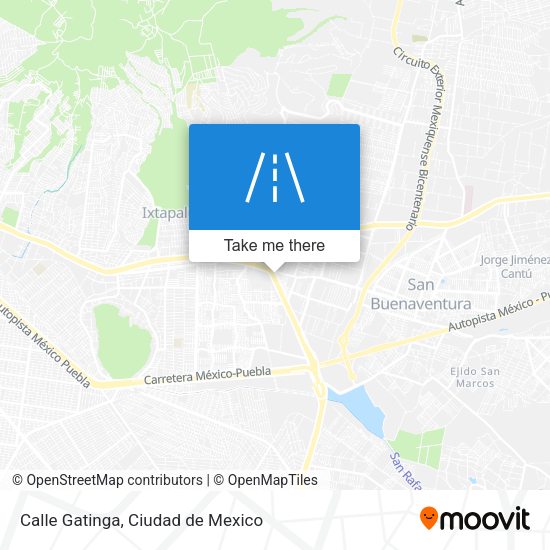 Mapa de Calle Gatinga