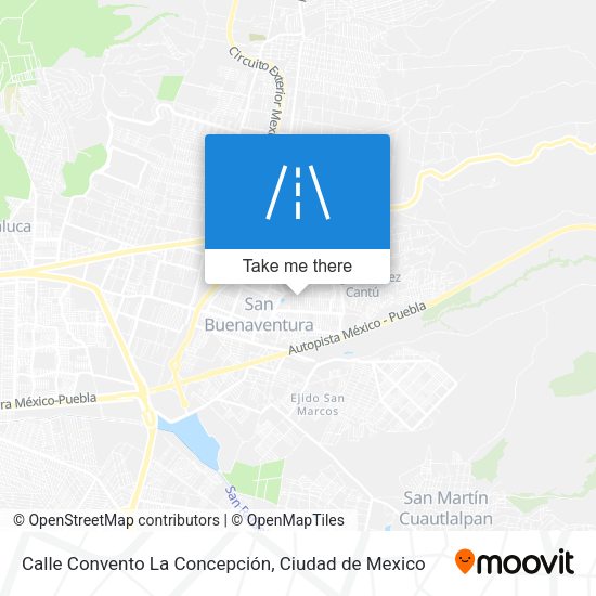 Mapa de Calle Convento La Concepción