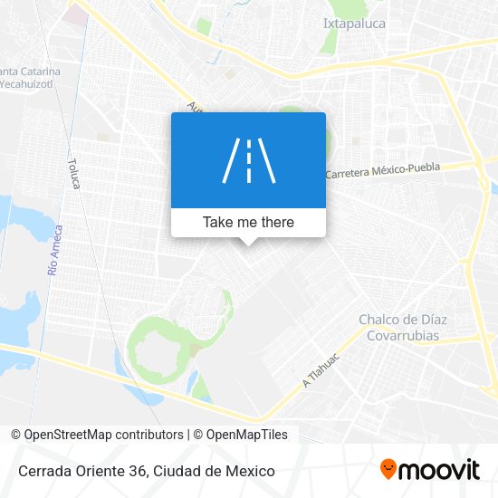 Cerrada Oriente 36 map