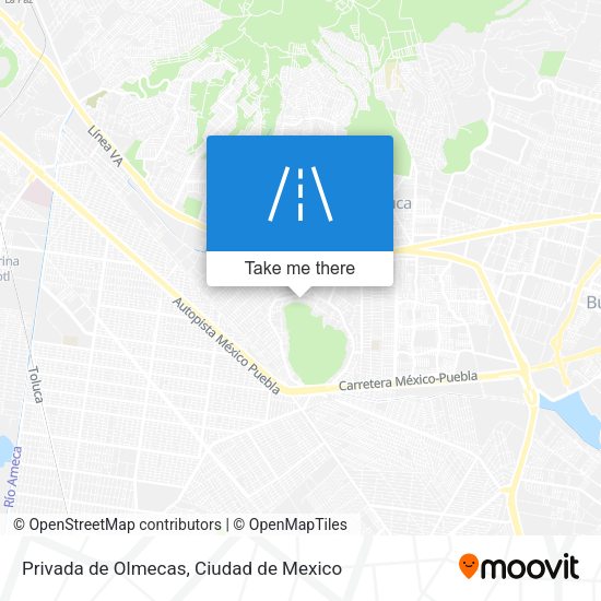 Privada de Olmecas map