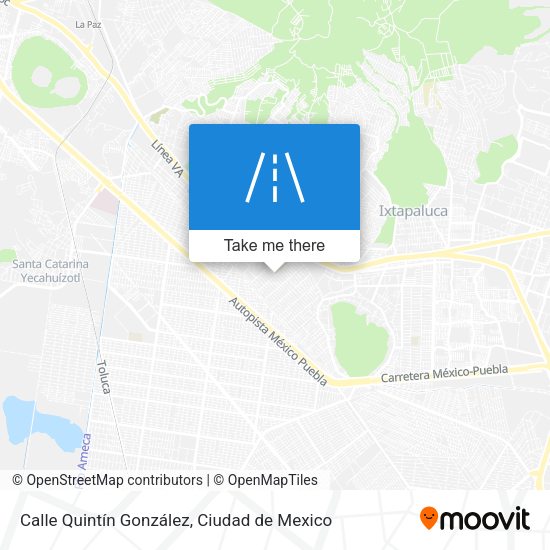 Mapa de Calle Quintín González