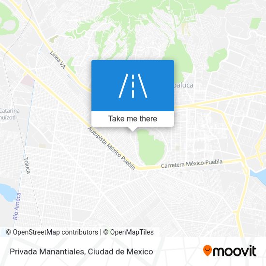 Privada Manantiales map