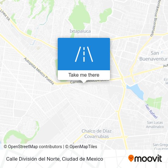 Calle División del Norte map