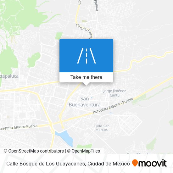 Mapa de Calle Bosque de Los Guayacanes