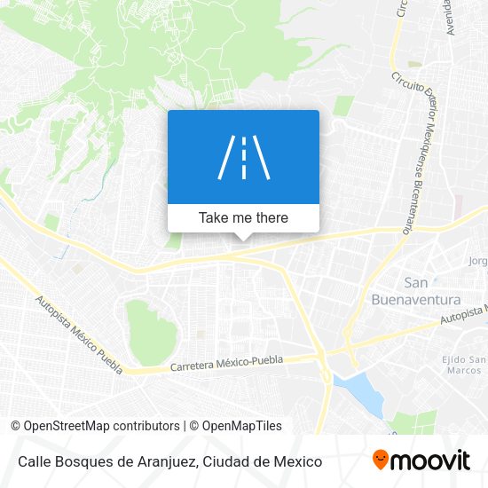 Mapa de Calle Bosques de Aranjuez