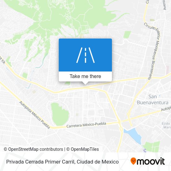 Mapa de Privada Cerrada Primer Carril