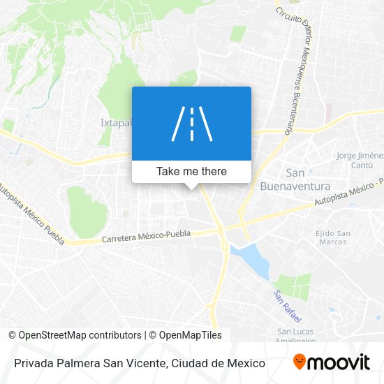 Privada Palmera San Vicente map