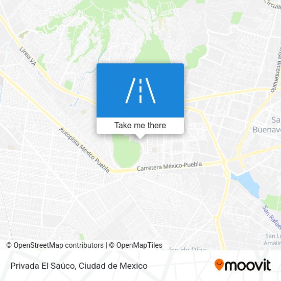 Privada El Saúco map