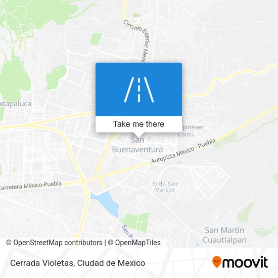 Mapa de Cerrada Violetas