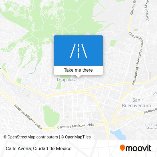 Mapa de Calle Avena