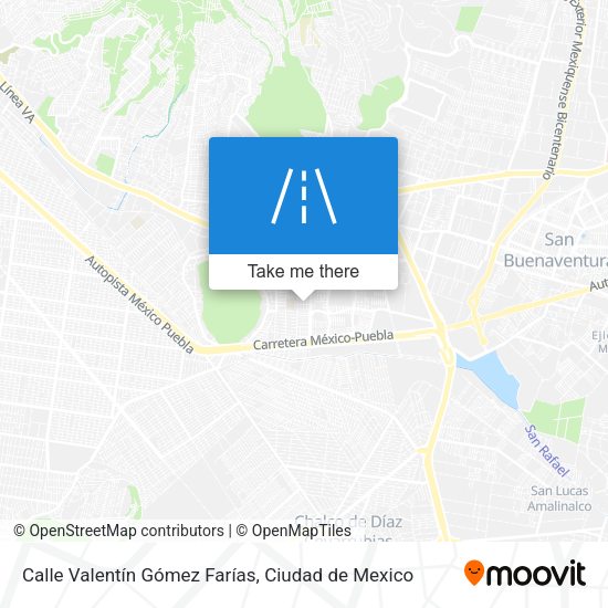 Mapa de Calle Valentín Gómez Farías