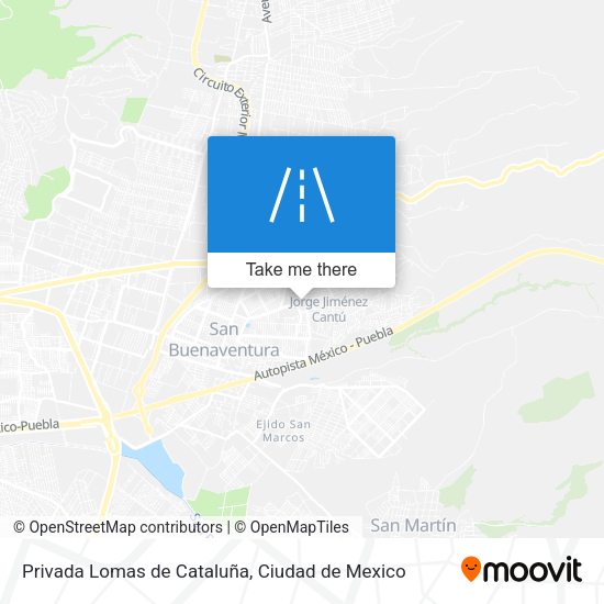 Privada Lomas de Cataluña map