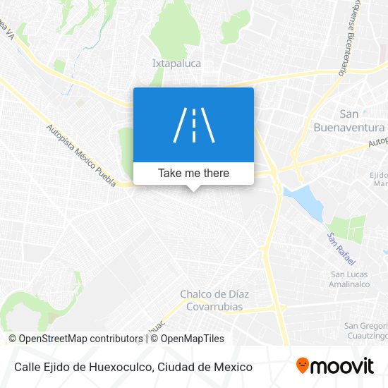 Mapa de Calle Ejido de Huexoculco