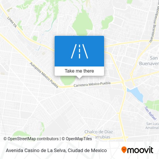 Mapa de Avenida Casino de La Selva