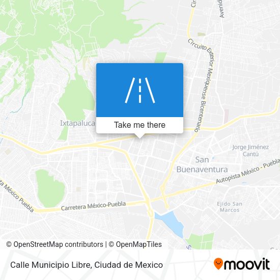 Calle Municipio Libre map