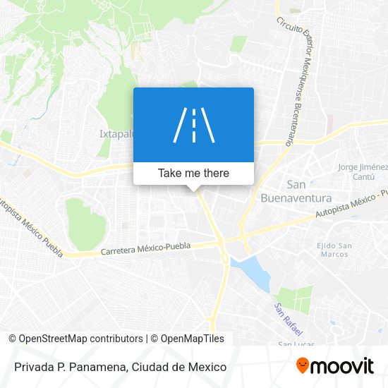 Privada P. Panamena map