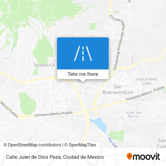 Calle Juan de Dios Peza map