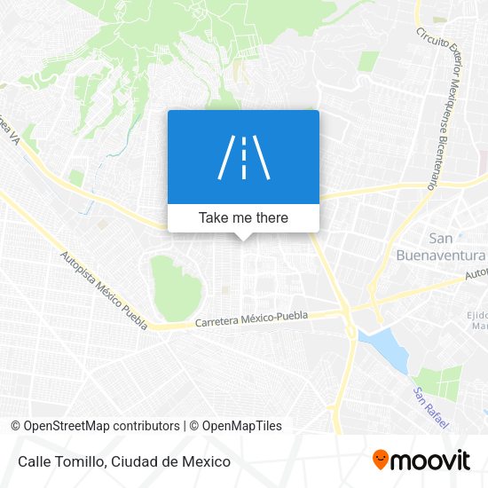Mapa de Calle Tomillo