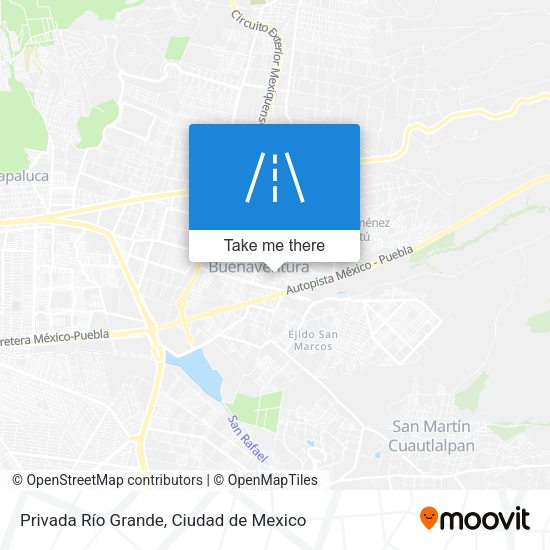Privada Río Grande map