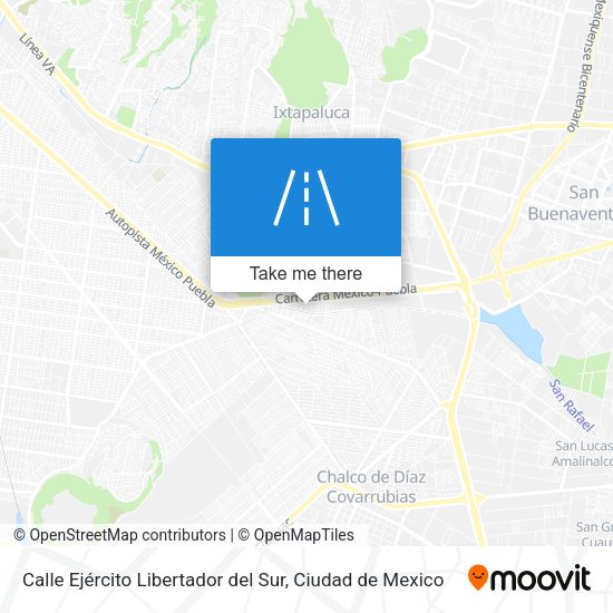 Calle Ejército Libertador del Sur map